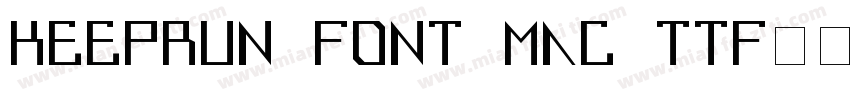 keeprun font mac ttf字体下载字体转换